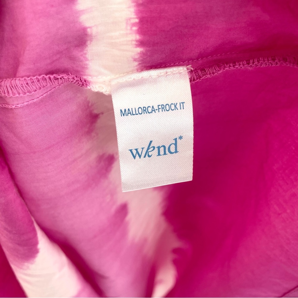 WKND Mallorca Frock It Shirt Dress in Hand-dip Hot Pink - Picture 7 of 8